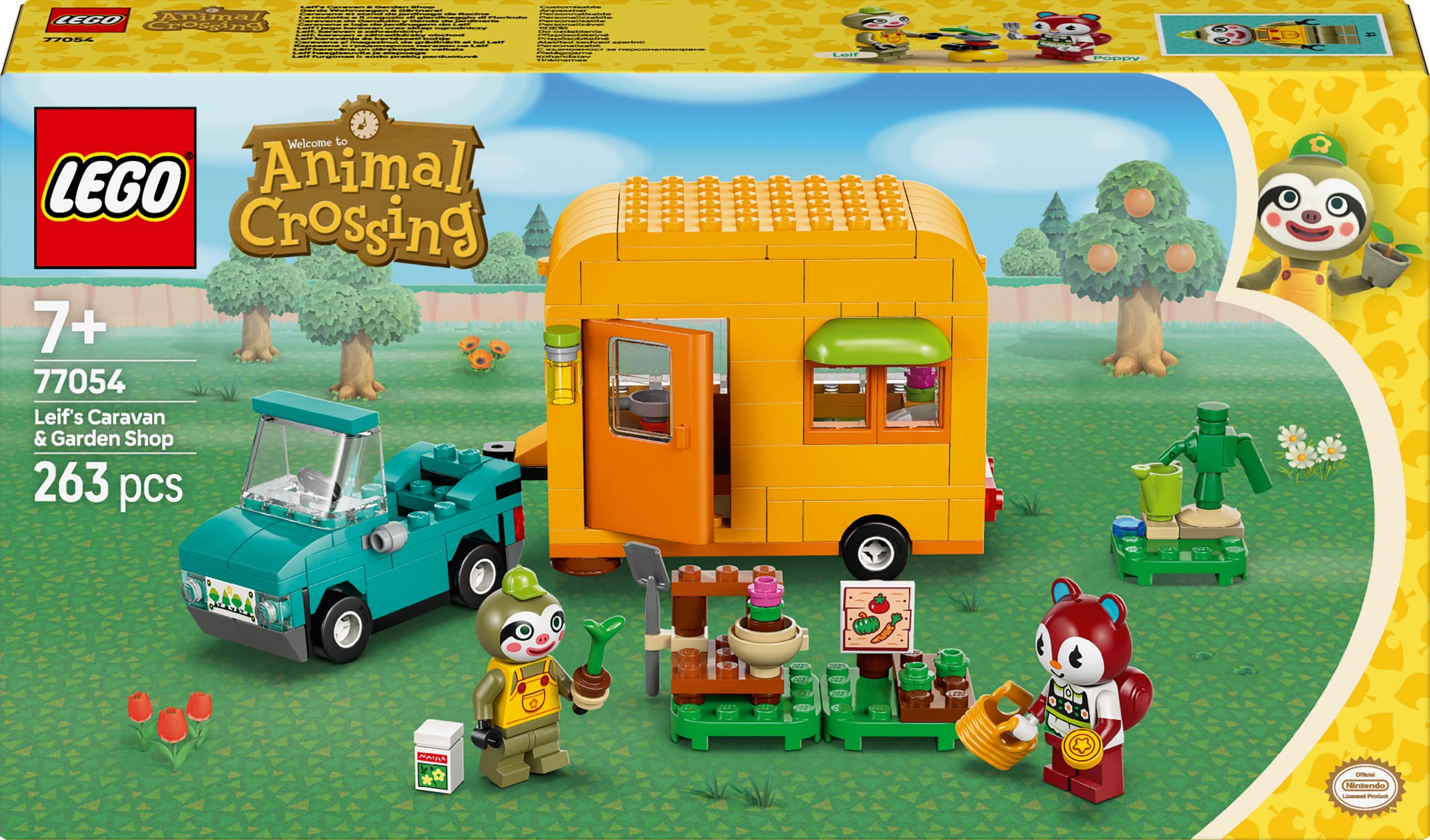 LEGO Animal Crossing Leif i jego karawan oraz sklep ogrodniczy (77054)