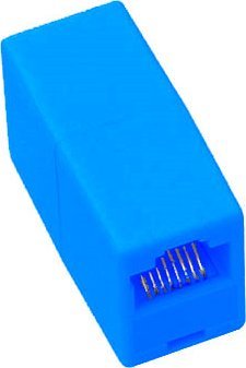 ŁĄCZNIK RJ45 RJ-45 BECZKA LAN 8p8c 2xGNIAZDO niebieski
