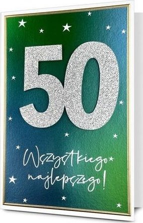 Karnet B6 Urodziny 50