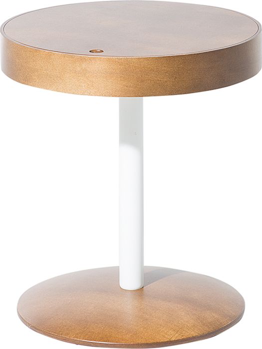 Beliani Stolik pomocniczy ciemne drewno OREGON