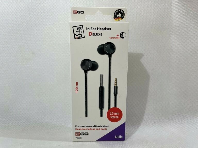 Słuchawki 2GO 2GO In-Ear Stereo-Headset "Deluxe" - schwarz / anthrazit