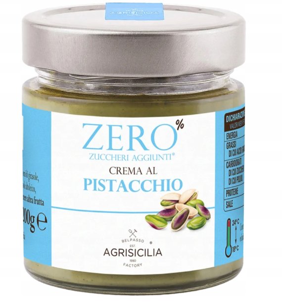 AGRISICILIA Krem pistacjowy Krem Pistacjowy Zero 200g - Agrisicilia