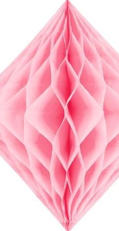 Diament bibułowy, jasny. różowy, 30cm uniwersalny