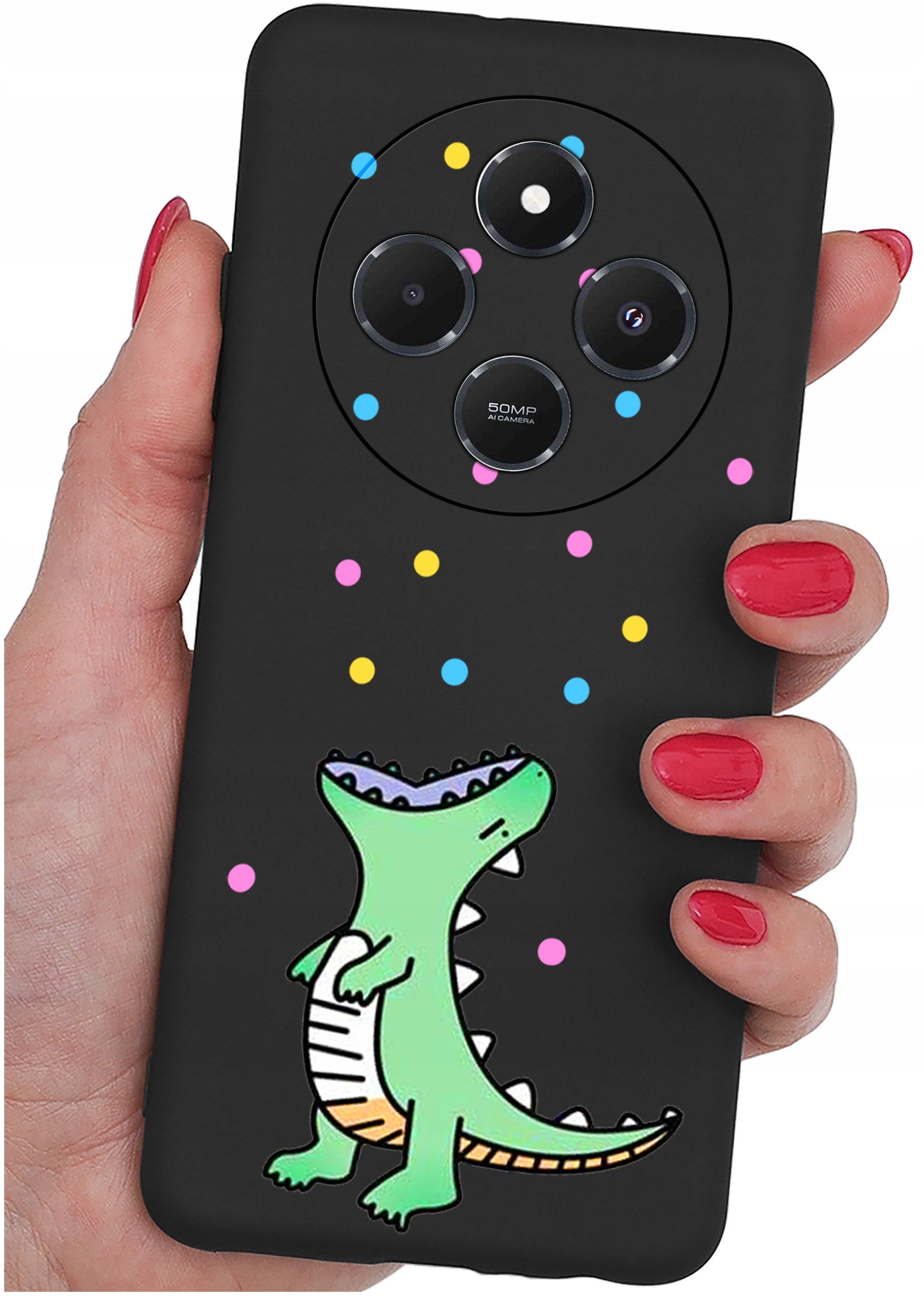 Etui do Xiaomi Redmi 14C WZORY |SILIKONOWE MATT CASE + SZKŁO 9H