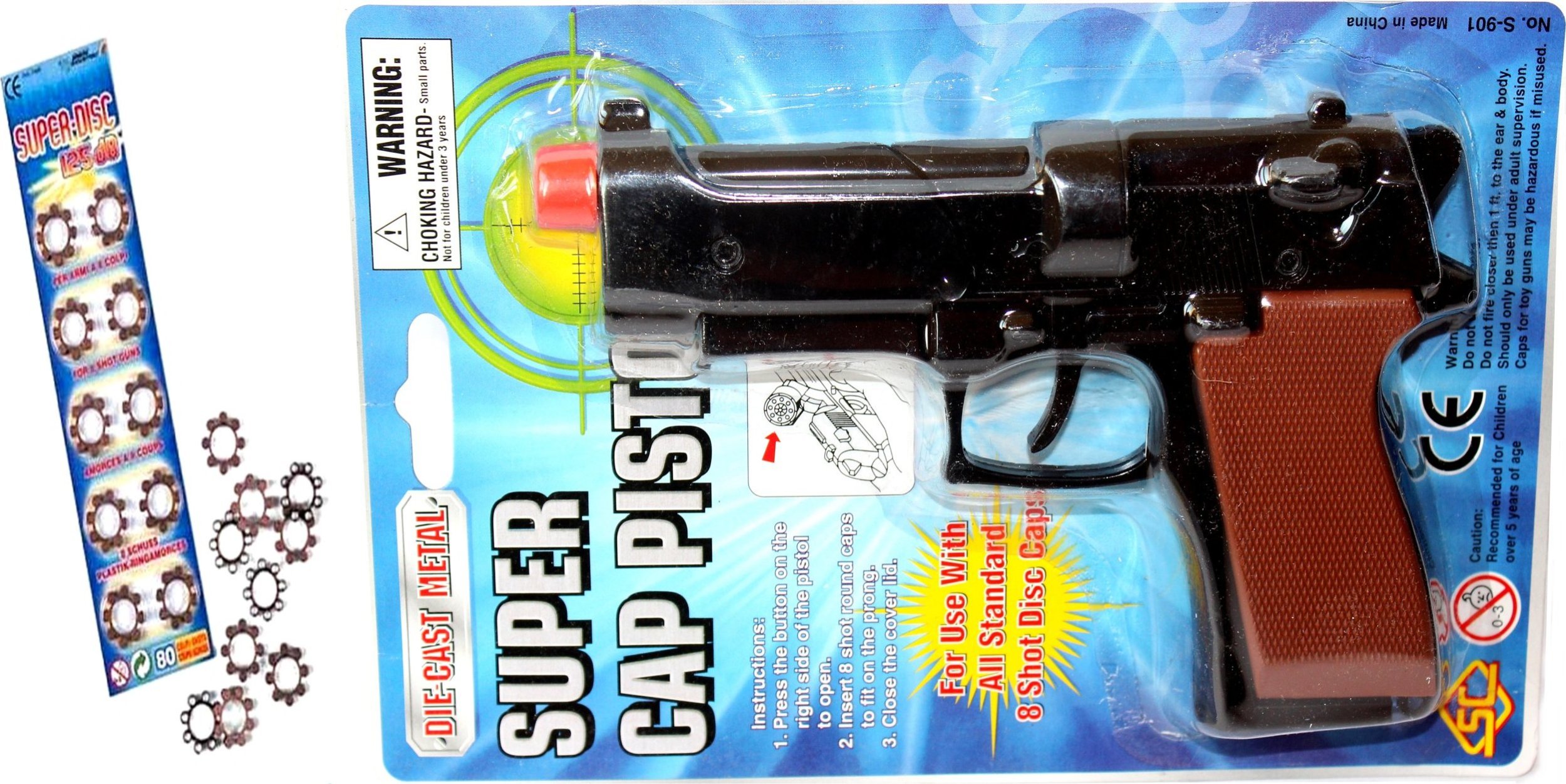 Trifox Pistolet metalowy na kapiszony MIX