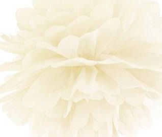 Party Deco Pompon bibułowy, kremowy, 25 cm uniwersalny