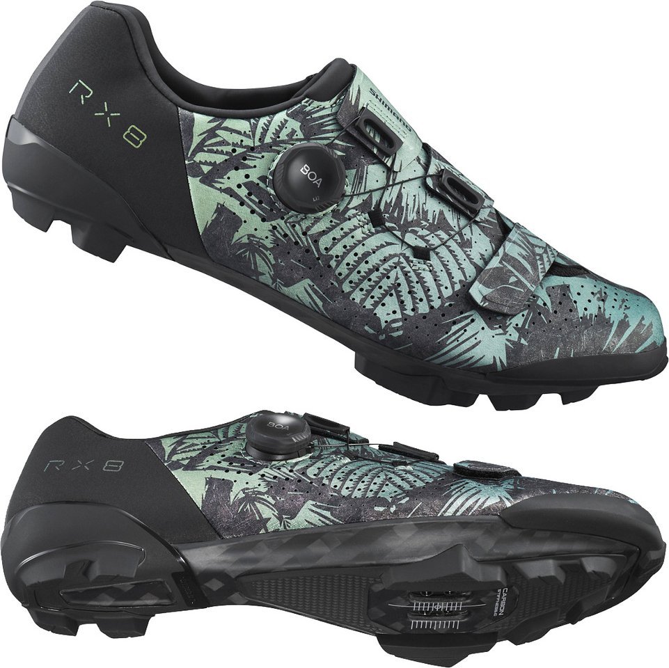 Buty rowerowe Shimano SH-RX801, liście tropikalne, 46, gravel