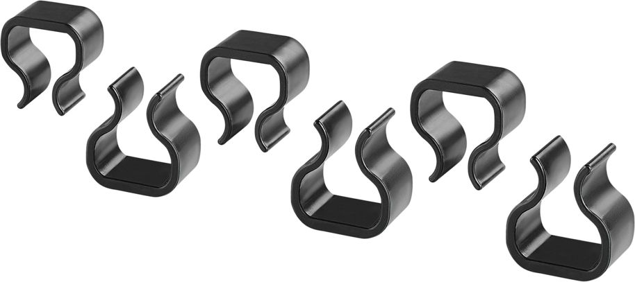 Beliani Zestaw 6 spinaczy do mebli rattanowych