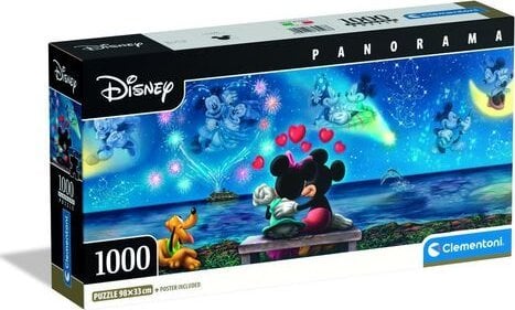 Clementoni Puzzle Panorama Disney Myszka Mickey i Minnie 1000 elementów (39503)