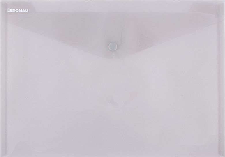 Donau Teczka kopertowa DONAU zatrzask, PP, A4, 180mikr., dymna