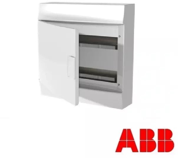 Rozdzielnica modułowa natynkowa Mistral41W 2x18 36M IP41 63A II klasa drzwi pełne N+PE śrubowe 41P12X41A 1SLM004102A3106