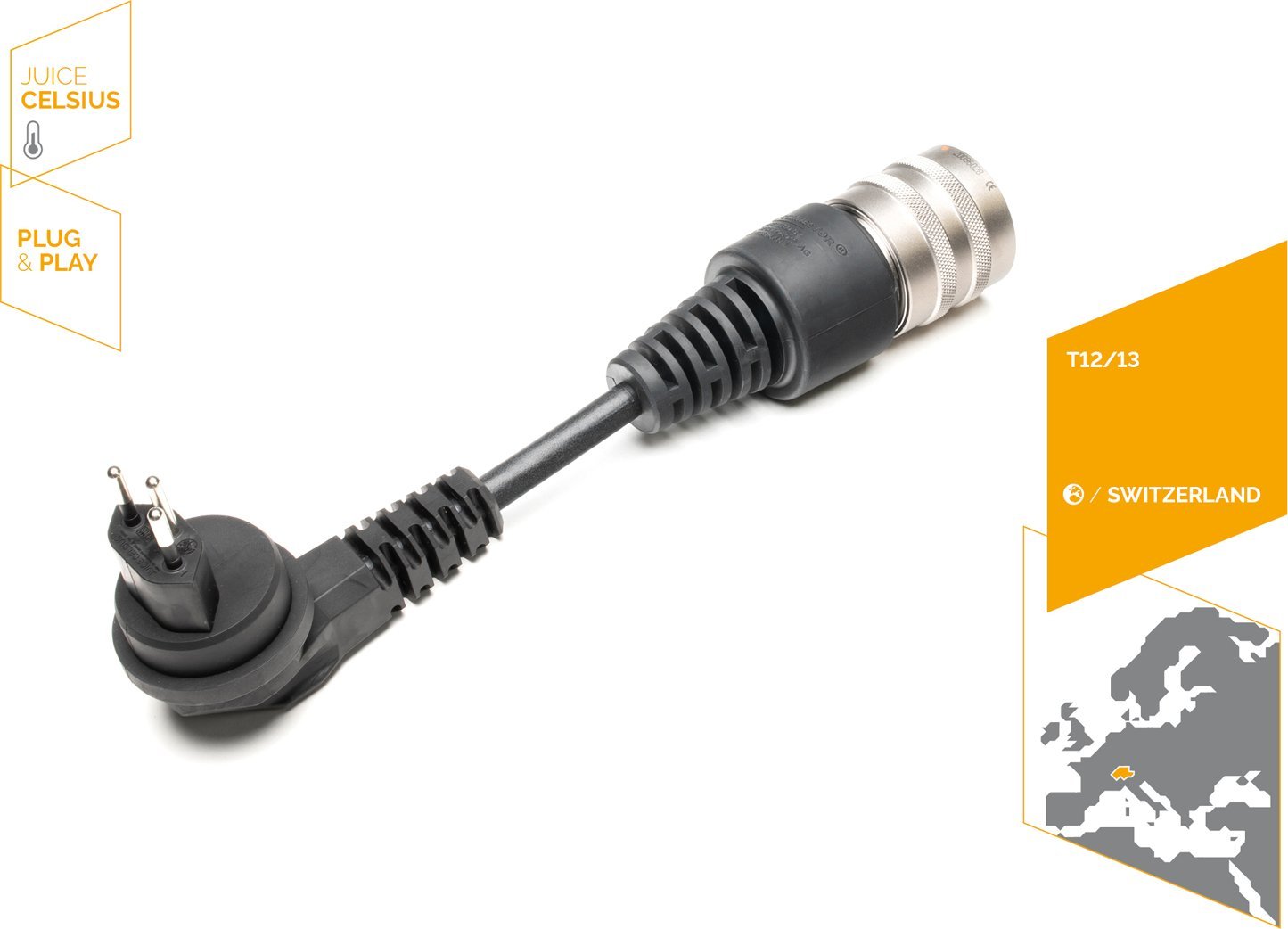 Juice Adapter Juice Booster 2 złącze T13 Szwajcaria 16A 1,8kW (EA-JCT13T)