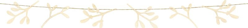 Party Deco Drewniana girlanda jemioła one size