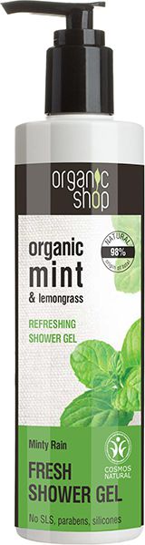 Organic Shop Żel pod prysznic Odświeżający Miętowy deszcz 280 ml