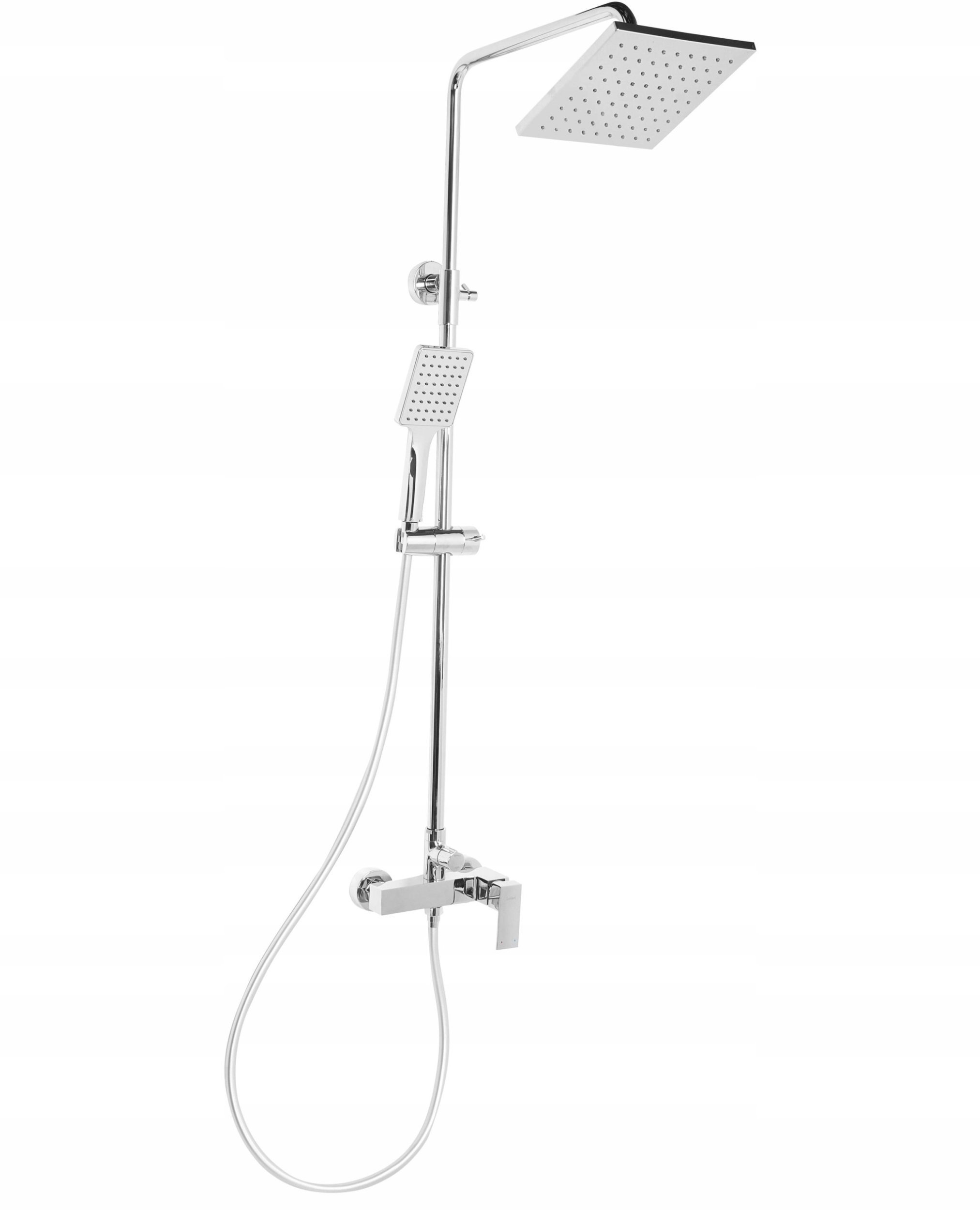 Kolumna prysznicowa z deszczownicą CATAGENA Srebrny