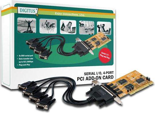 Kontroler Digitus PCI - 4x Port szeregowy DB9 (DS-33002A)