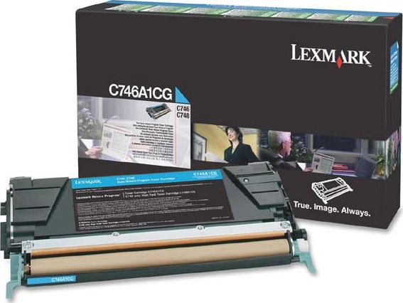 Toner Lexmark C746A1CG Cyan Oryginał (C746A1CG)