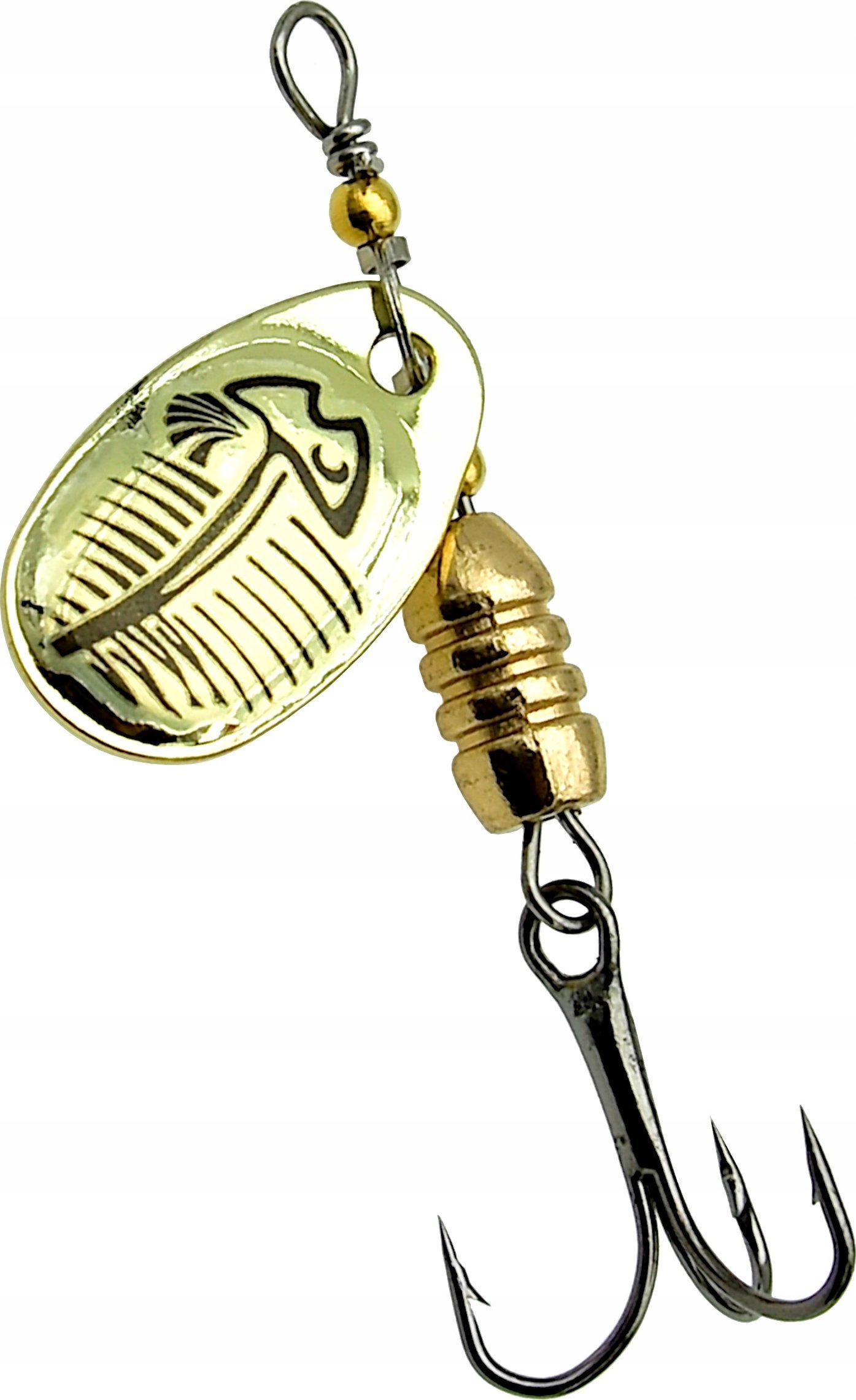 Miracle Fish Błystka obrotówka blacha sztuczna przynęta na ryby 3,8 g / 5,5 cm Szczupak