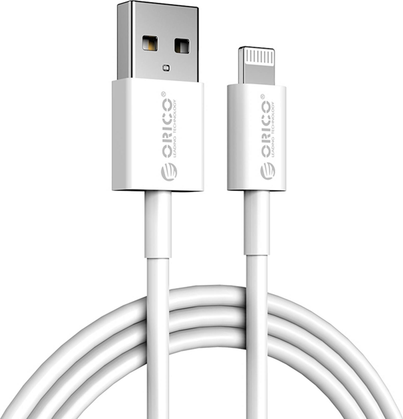 Kabel USB Orico USB-A - Lightning 1 m Biały (AL01-10-WH-BP)