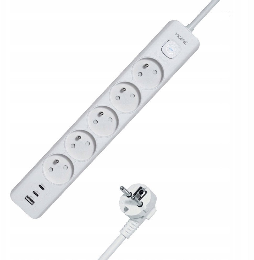 MORRE LISTWA ZASILAJĄCA 5G USB, 2xUSB-C,1,5m