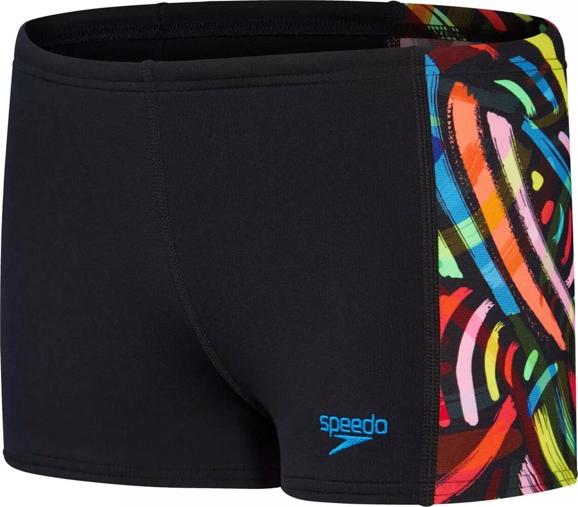 Speedo Dziecięce kąpielówki Speedo DIGI ALOV PANL ASHT JM black/volcanic orange/fluo green/bright yellow/lapis rozmiar 5-6