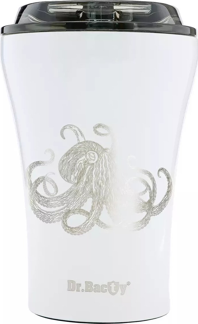 Dr.Bacty Apollo Ceramic Thermal Mug White 236ml Ośmiornica