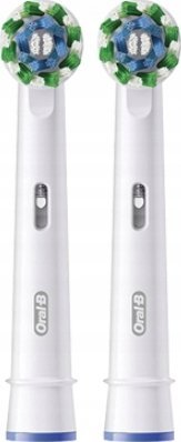 2x końcówka Oral-B Pro Cross Action do szczoteczki elektrycznej białe 100%