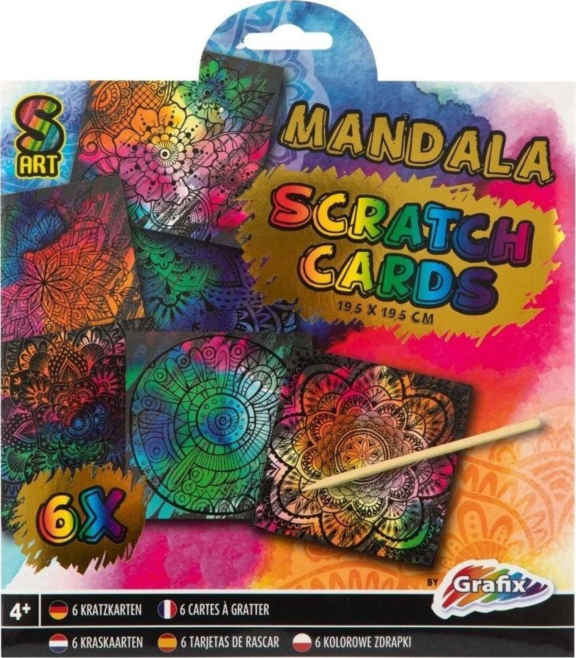 Scratch Cards mandala 6 zdrapek
