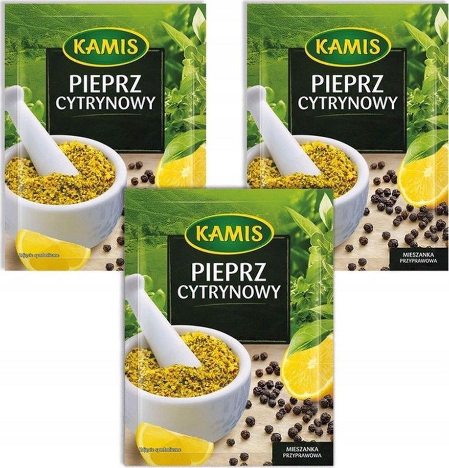 Kamis Kamis Pieprz cytrynowy Mieszanka przyprawowa 20 g x 3 sztuk