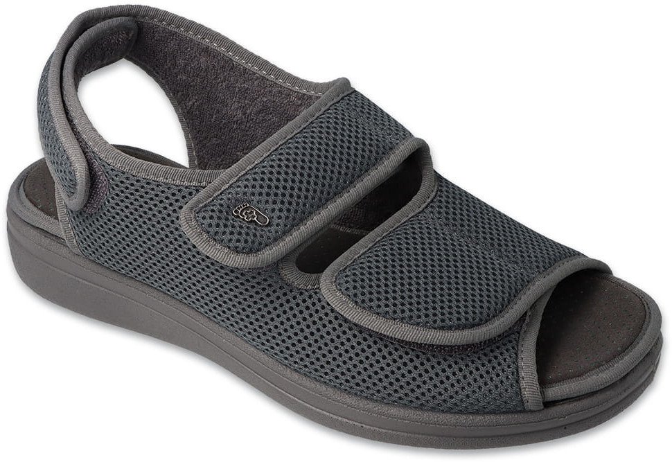 Dr Orto - Obuwie buty sandału profilaktyczno zdrowotne męskie popiel 43