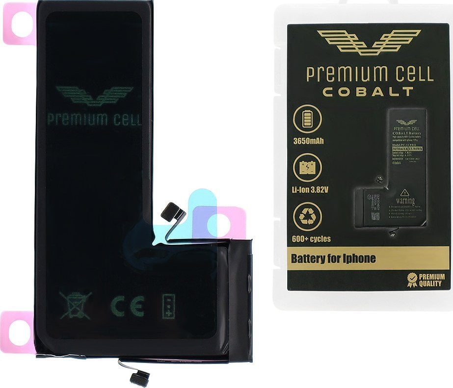 Bateria Vega BATERIA PREMIUM CELL COBALT IPHONE 11 PRO 3650 mAh 600+ CYCLES>