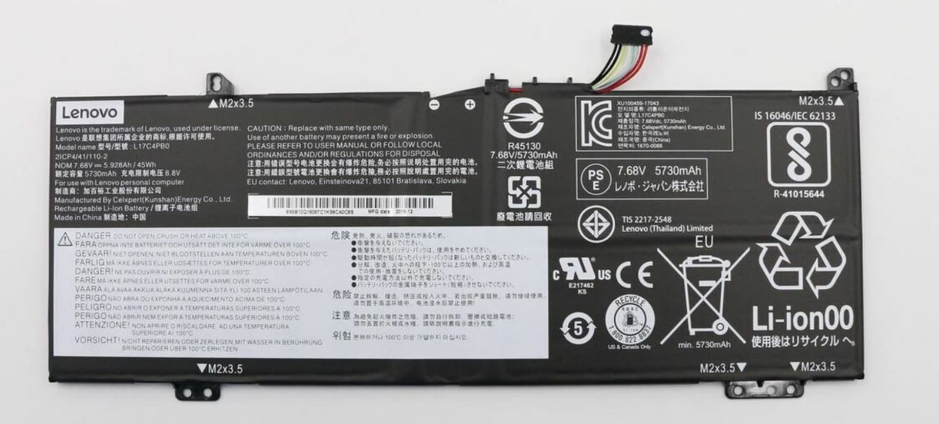 Bateria Lenovo FRU 530S CP/C L17C4PB0