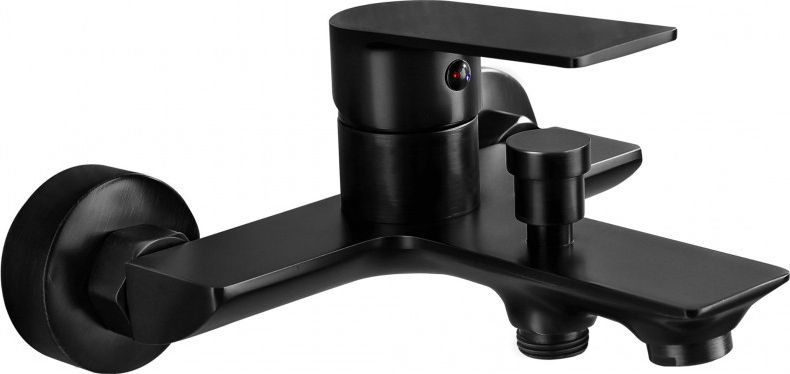 Bateria wannowa Mexen Alfa ścienne czarny