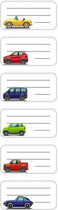 Nalepki na zeszyt NSN02