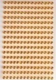 BREWIS Dżety samoprzylepne złote 6mm 140szt