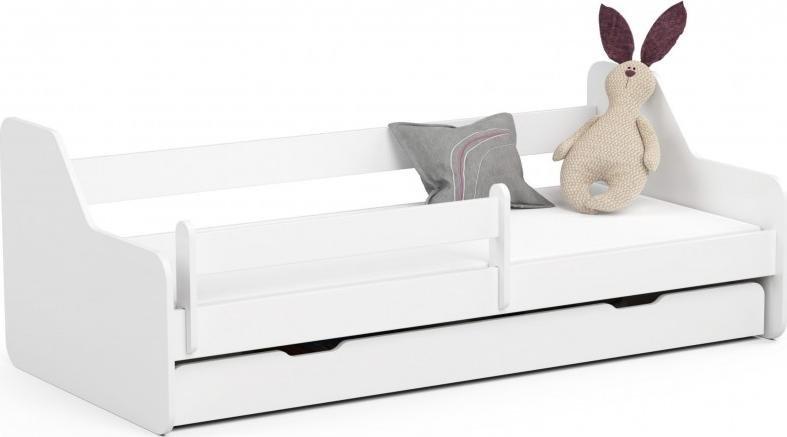 Fabryka Mebli Akord Łóżko dziecięce 180x80 ACTIV z materacem i szufladą białe