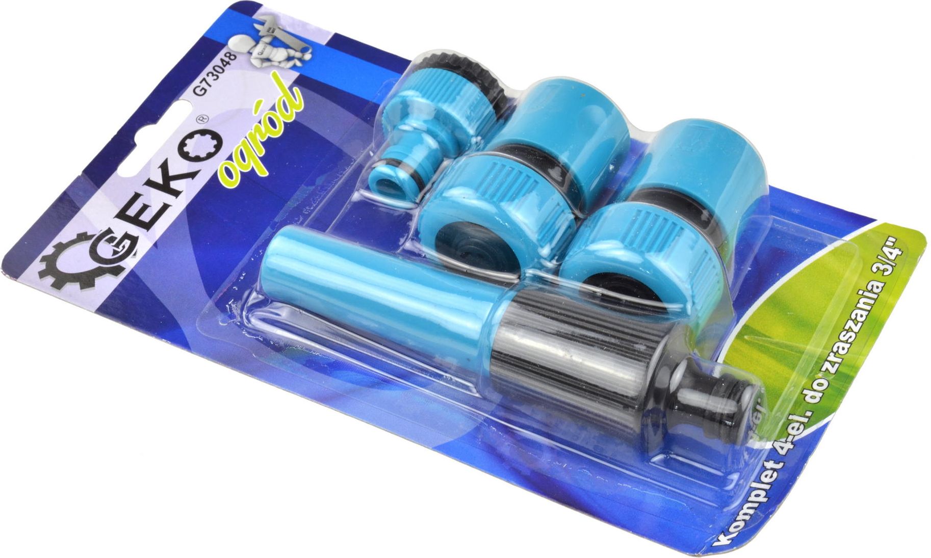 Geko Zestaw do zraszania 4 elem. 3/4" /blister Blue Line (20/80)