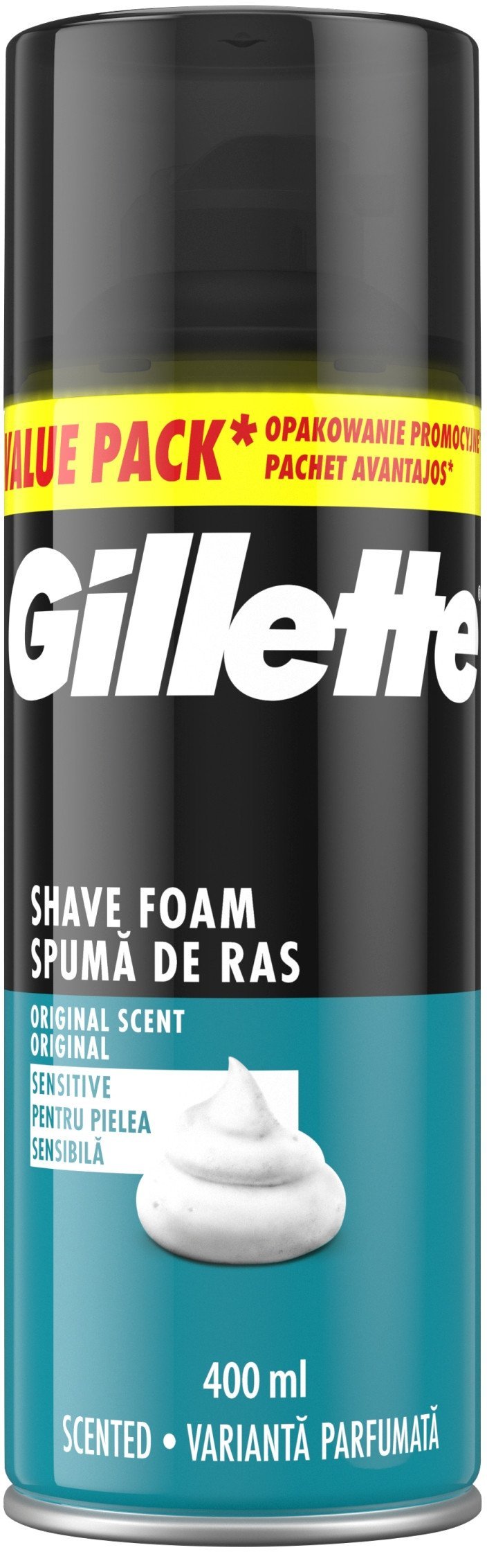 Skutimosi putos Gillette Classic Sensitive, 400 ml