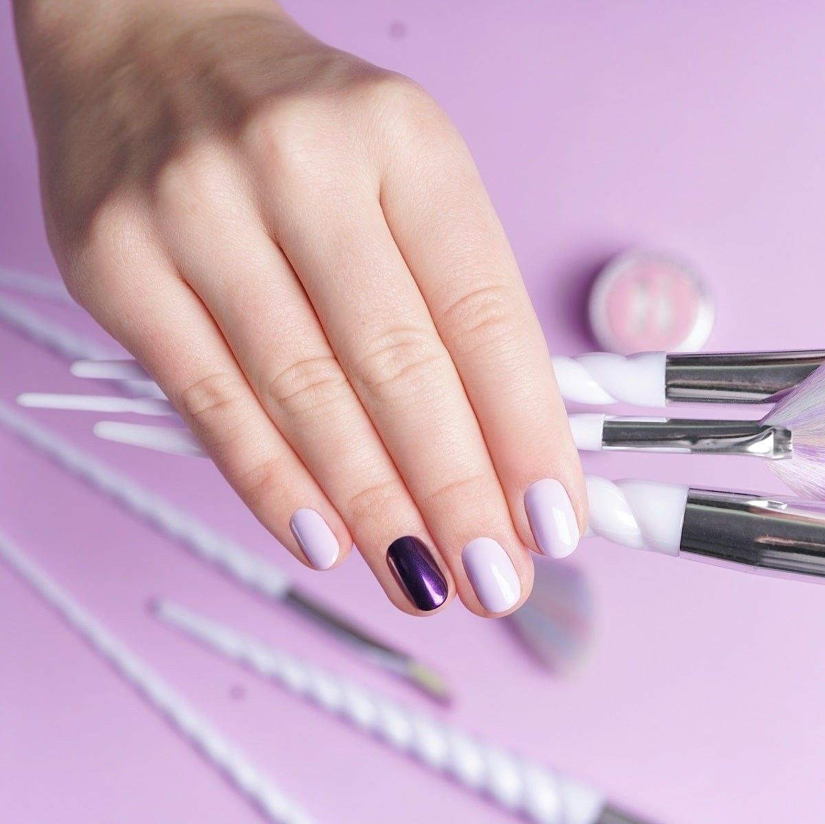 Hi Hybrid Hi Hybrid Glam Pyłek na paznokcie #510 Violet Dust 0.8g