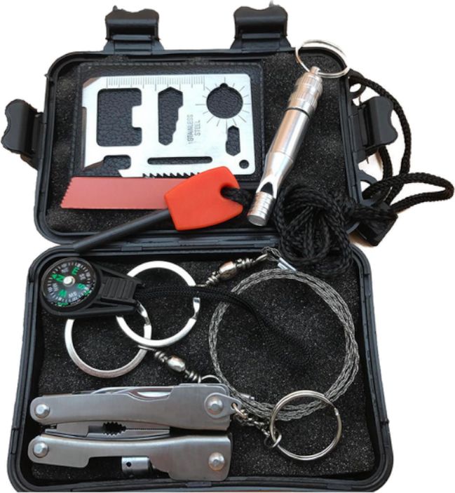 7W1 Zestaw Wojskowy Survivalowy Karta Survival Kit