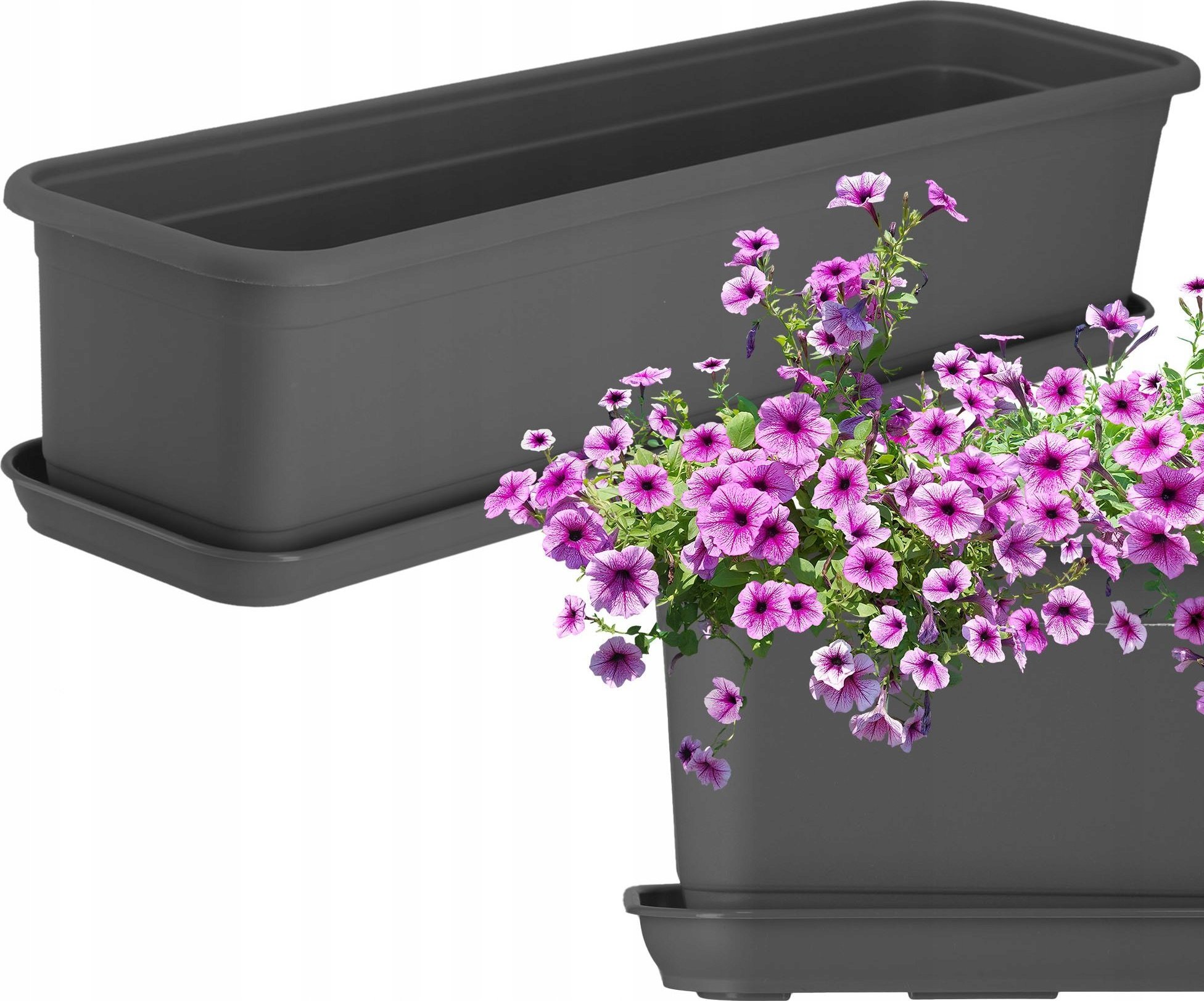 Kadax KADAX Doniczka Skrzynka Balkonowa 60cm Z Podstawką