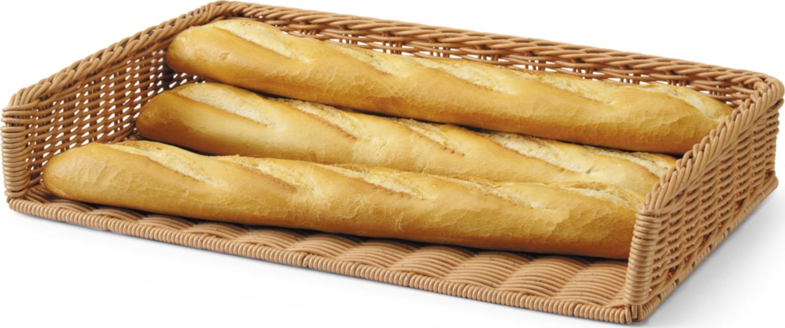 Hendi Kosz ekspozycyjny bufetowy na bagietki pieczywo z polirattanu 595 x 395 x 105 mm