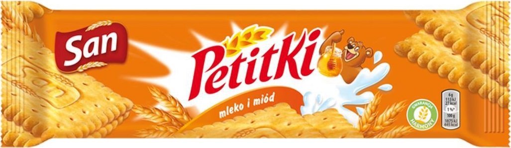 Petitki San Herbatniki mleko i miód 144 g