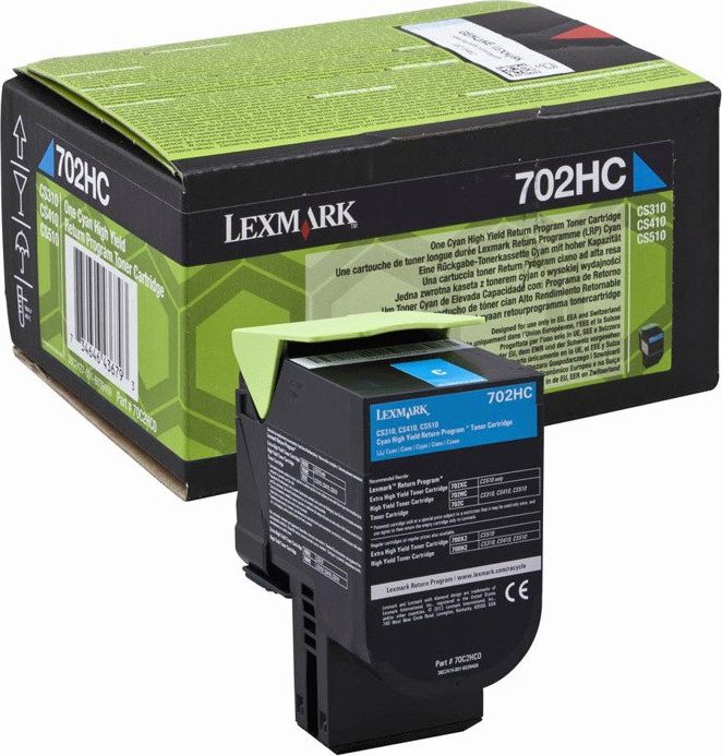 Toner Lexmark 70C2HC0 Cyan Oryginał (70C2HC0)