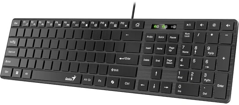 Klawiatura Genius GENIUS Klawiatura Slimstar K500 Education Bez liter Przewodowa USB czarny
