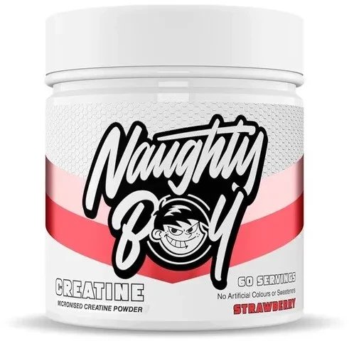 Naughty Boy - Kreatyna, Truskawka, Proszek 300g
