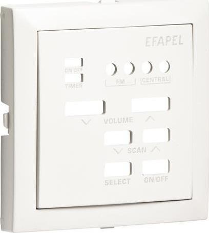 Efapel EFAPEL BASE ELEMENT CENTRALNY DO STEROWNIKA DŹWIĘKU MONO Z RADIEM BIAŁY 90703 TBR