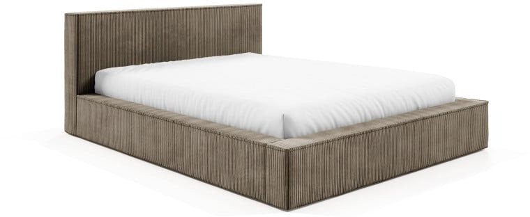 Łóżko FILO 180x200 stelaż metalowy , POJEMNIK, szerokie boki, Sztruks poso 003