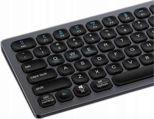 Klawiatura Pan i Pani Gadżet Aluminiowa Pełnowymiarowa Bezprzewodowa Klawiatura Bluetooth Membranowa