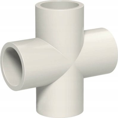 IDMAR Krzyżak PVC 3/4" system klejony - zimna woda PVCKRZKW020.301